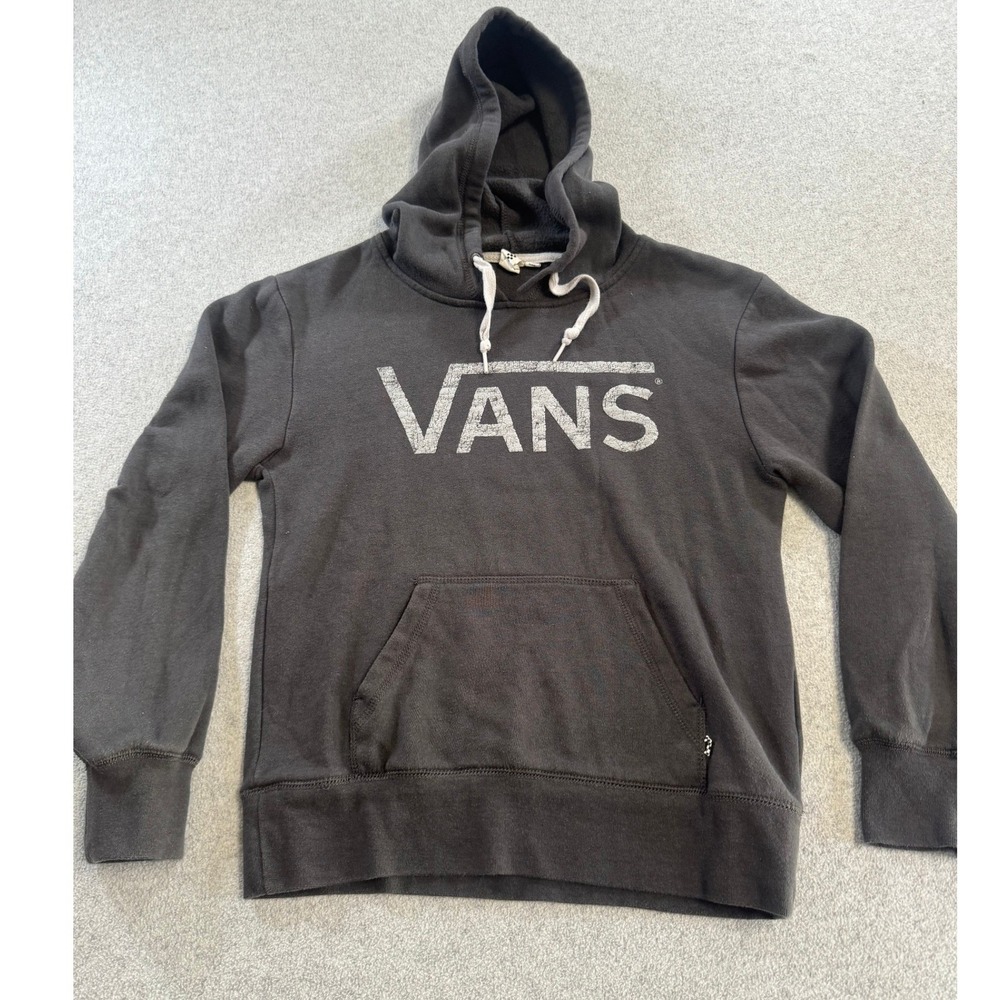 Vans Black Hooded Pullover Sweatshirt